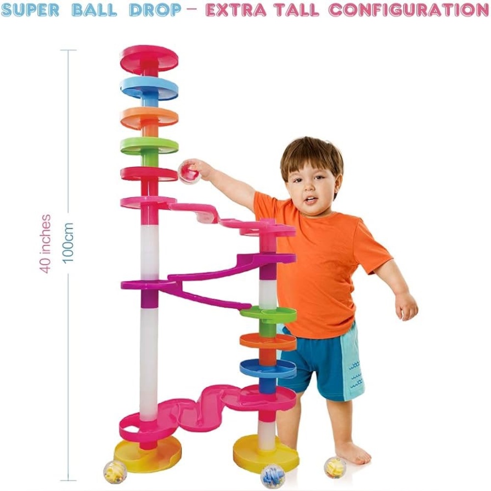 Super Ball Drop Kid Youth Toddler Montessori 26Piece Giant Marble STEM Tower Toy - Picture 4 of 9